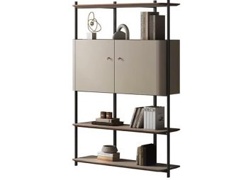 Стеллаж с дверцами Blanco