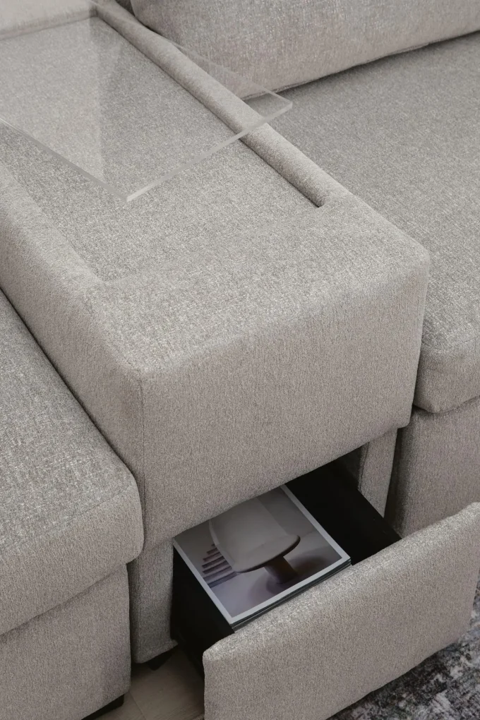 Угловой диван с шезлонгами и консолями ModMax Luxe